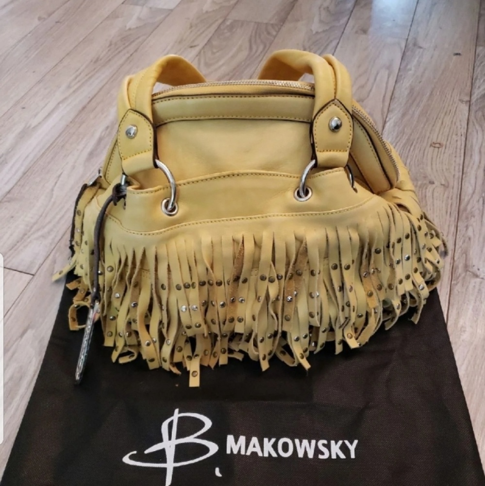 B Markowsky fringed leather bag - Picture 1 of 9